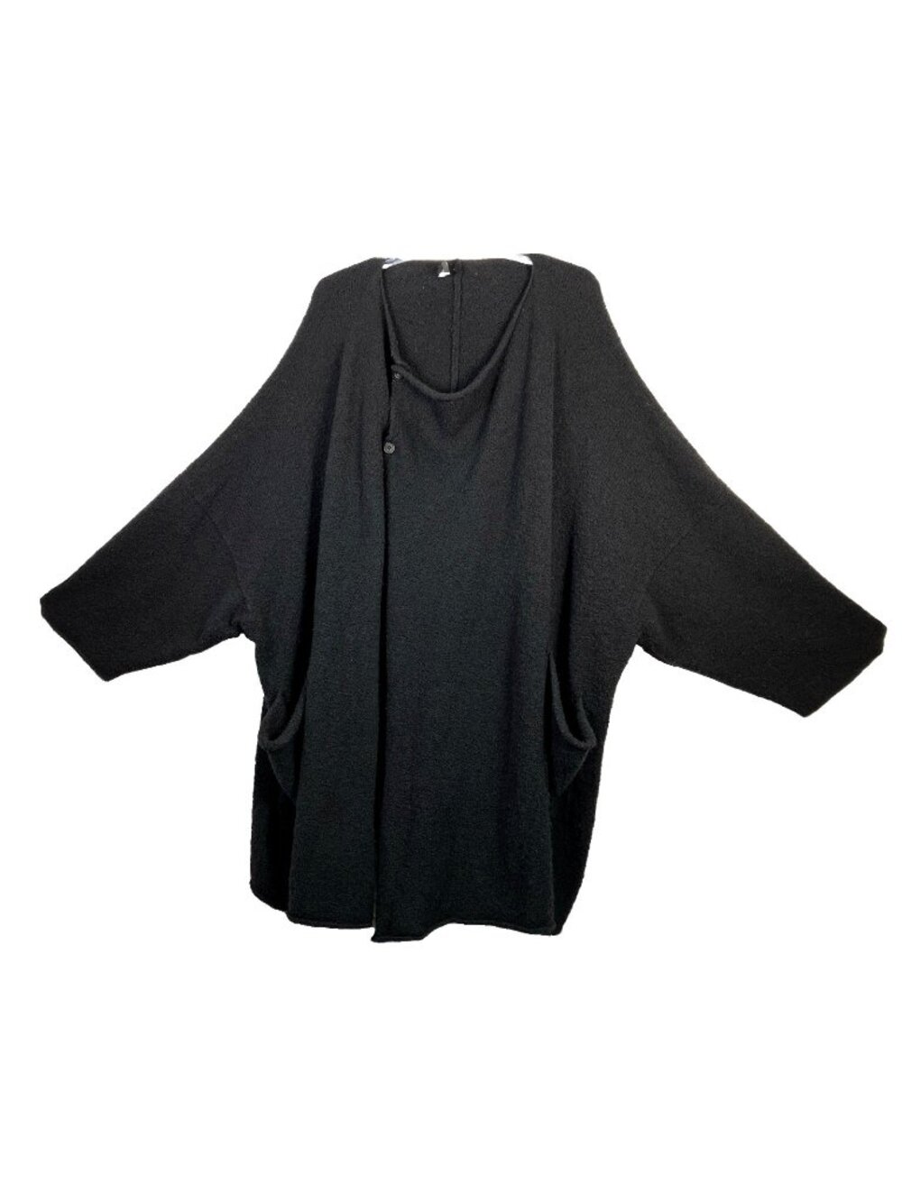 XXL Eskandar Merino Wool Cashmere Boucle Jacket Top Tunic Coat